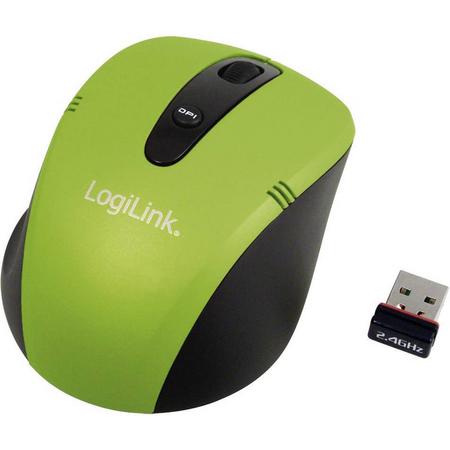 LogiLink optische Mini Funk Maus 2.4 GHz, grün