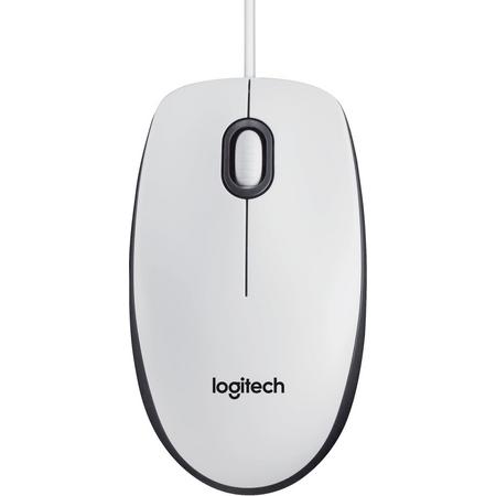 Logitech B100 Wit - Muis