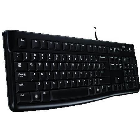 Logitech K120 USB QWERTY Brits Engels Zwart toetsenbord
