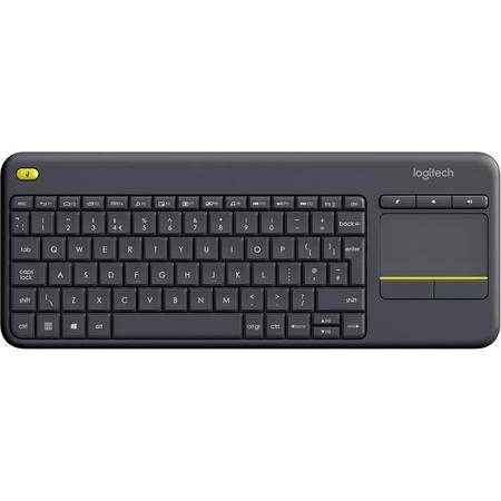 Logitech K400 Draadloos Toetsenbord - Toetsenbord met Touchpad - Zwart