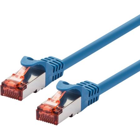 LOGON TCF66F005B netwerkkabel 0,5 m Cat6a F/UTP (FTP) Blauw