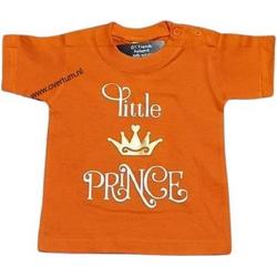 Baby shirt koningsdag met opdruk little prince maat 104