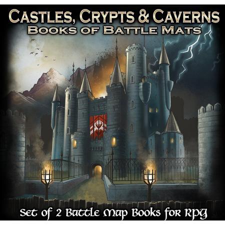 Castles, Crypts and Caverns Books of Battle Mats