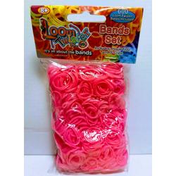 Loom Twister Loombandjes Junior Rubber neon roze 603-delig