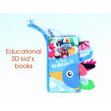 Babyboekje /Babyspeelgoed / Speelgoed voor 1-3 jaar oude Baby Jongens Meisjes Cadea/Babyboekjes Leren speelgoed /baby book/ Bath book / Flying animals