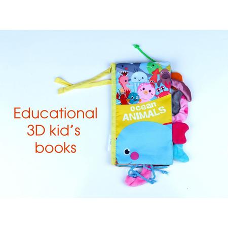 Babyboekje /Babyspeelgoed / Speelgoed voor 1-3 jaar oude Baby Jongens Meisjes Cadea/Babyboekjes Leren speelgoed /baby book/ Bath book / Ocean Animals