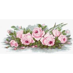 Borduurpakket LUCA-S - ROMANTIC ROSES - Romantische Rozen