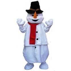 Pluche sneeuwpop kostuum