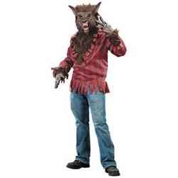 Weerwolf shirt met masker volwassen one size
