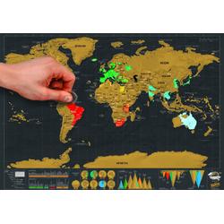 Luckies Kras Wereldkaart - Scratch Map Deluxe - Reiseditie