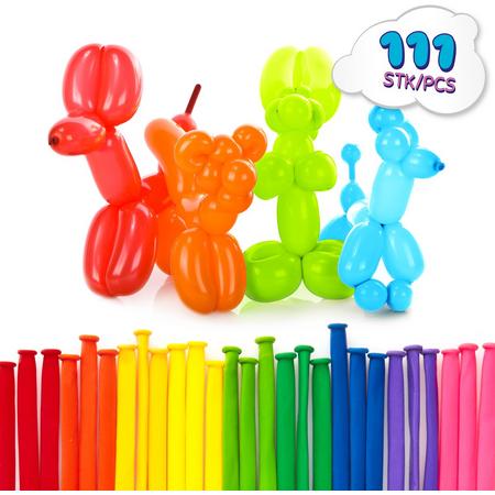 Lumaland - Modelleer ballonnen - Set van 111 ballonnen - In verschillende kleuren