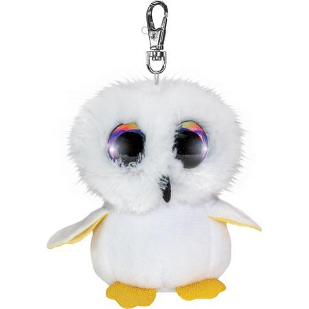 Lumo Snowy Owl Lappi met clip - Mini - 8,5cm