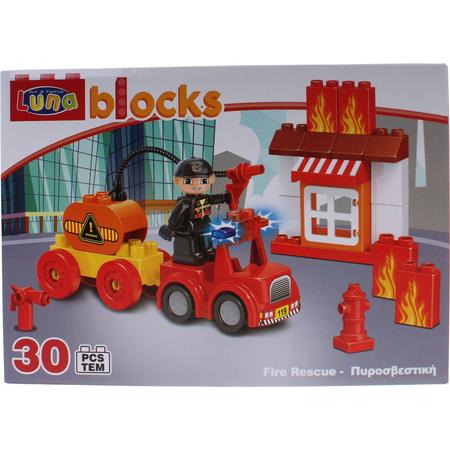 Luna Blocks Bouwset Fire Rescue 30-delig