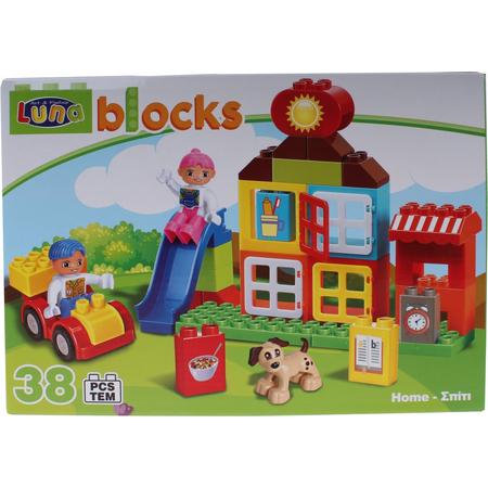 Luna Blocks Bouwset Home 38-delig