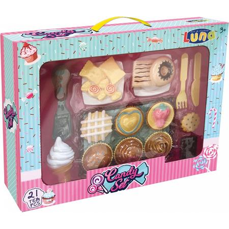 Luna Cupcake, Ijs En Snoep Speelgoedeten 21-delig