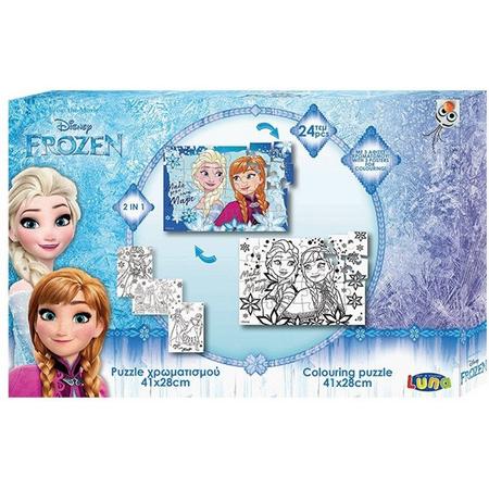 Luna Frozen 2-zijdige Puzzel 24 Stukjes