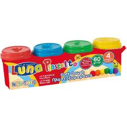 Luna Klei Play Dough Junior 60 Gram 4 Stuks