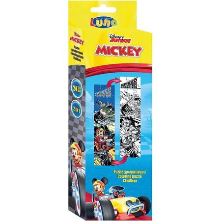 Luna Kleurplaat En Puzzel Mickey Mouse 48 Cm Karton 24 Stuks