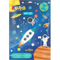 Luna Kleurplaten Astronaut Junior Papier Wit 31-delig