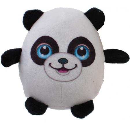 Luna Knuffel Panda Rond 12 Cm Wit
