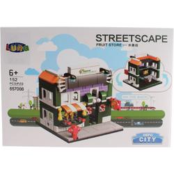 Luna Mini City Streetscape Fruit Store Bouwset 152-delig (657008)