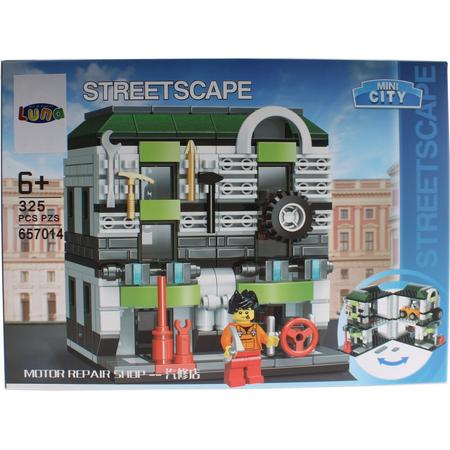 Luna Mini City Streetscape Motor Repair Shop Bouwset 325-delig (657014)