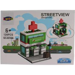 Luna Mini City Streetview Drugstore Bouwset 120-delig (657006)