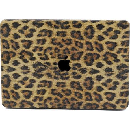Lunso - cover hoes - MacBook Air 13 inch (2018-2019) - Leopard Pattern Brown