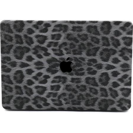 Lunso - cover hoes - MacBook Air 13 inch (2018-2019) - Leopard Pattern White