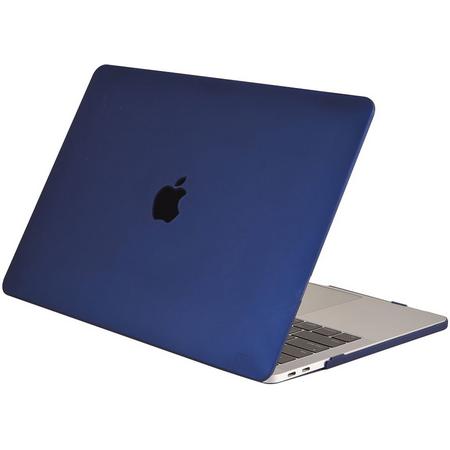 Lunso - cover hoes - MacBook Air 13 inch (2018-2019) - Mat Marineblauw