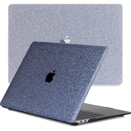 Lunso - cover hoes - MacBook Air 13 inch (2020) - Glitter Blauw