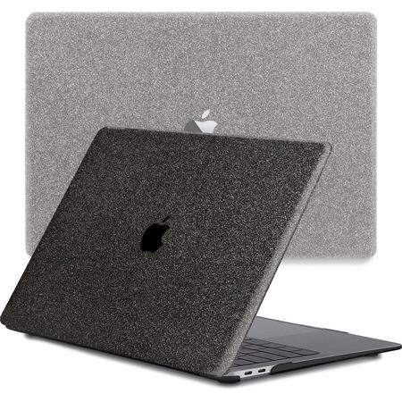 Lunso - cover hoes - MacBook Air 13 inch (2020) - Glitter Zwart