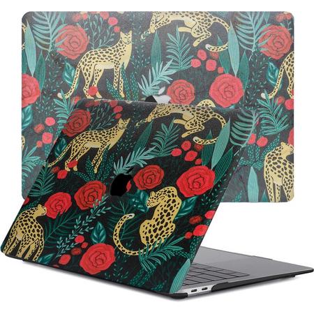 Lunso - cover hoes - MacBook Air 13 inch (2020) - Leopard Roses