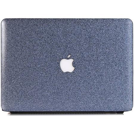 Lunso - cover hoes - MacBook Air 13 inch (A1932/A1989) - Glitter blauw