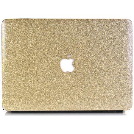 Lunso - cover hoes - MacBook Air 13 inch (A1932/A1989) - Glitter goud