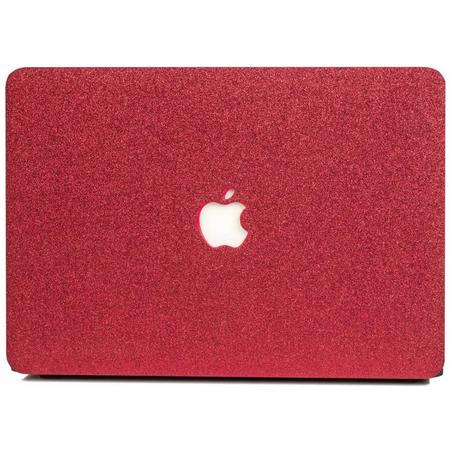 Lunso - cover hoes - MacBook Air 13 inch (A1932/A1989) - Glitter rood