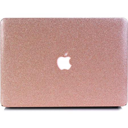 Lunso - cover hoes - MacBook Air 13 inch (A1932/A1989) - Glitter rosé goud