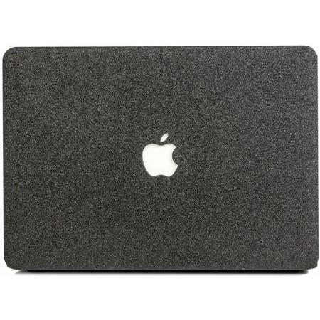Lunso - cover hoes - MacBook Air 13 inch (A1932/A1989) - Glitter zwart