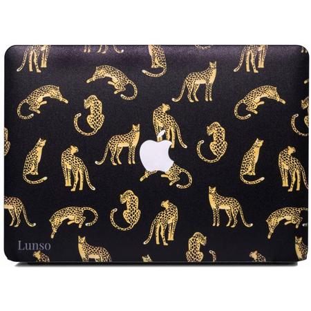 Lunso - cover hoes - MacBook Air 13 inch (A1932/A1989) - Leopard Black