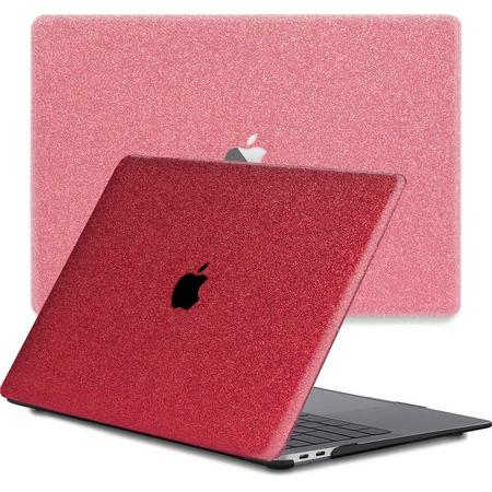 Lunso - cover hoes - MacBook Pro 13 inch (2020) - Glitter Rood