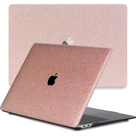 Lunso - cover hoes - MacBook Pro 13 inch (2020) - Glitter Rose Goud