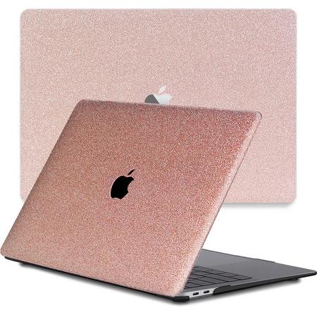 Lunso - cover hoes - MacBook Pro 16 inch - Glitter Rose Goud