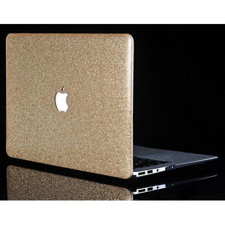 Lunso - glitter hardcase hoes - MacBook Air 13 inch - goud
