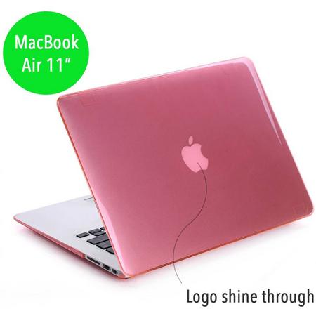 Lunso - hardcase hoes - MacBook 11 inch - glanzend lichtroze