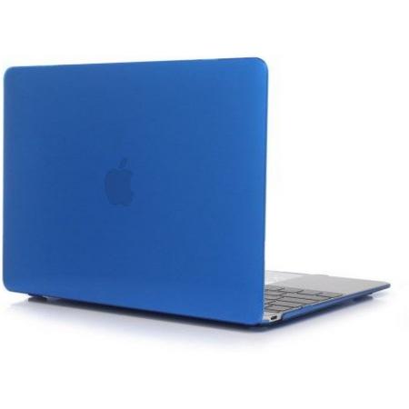 Lunso - hardcase hoes - MacBook 12 inch - glanzend blauw