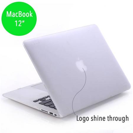 Lunso - hardcase hoes - MacBook 12 inch - mat transparant