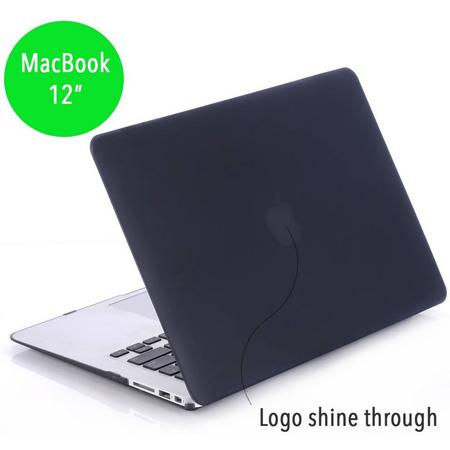 Lunso - hardcase hoes - MacBook 12 inch - mat zwart