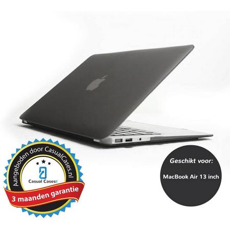 Lunso - hardcase hoes - MacBook Air 13 inch - glanzend grijs