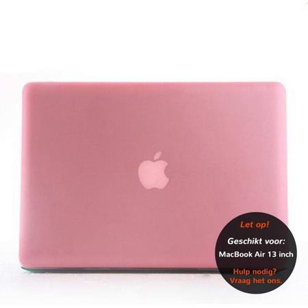Lunso - hardcase hoes - MacBook Air 13 inch - mat lichtroze