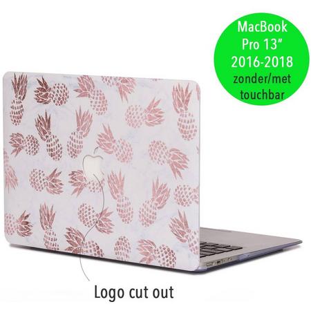 Lunso - hardcase hoes - MacBook Pro Retina 13 inch (2016-2018) - marmer ananas